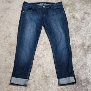HUDSON Crop Straight Cuffed Jeans Size 31